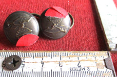 Zeppelin Uniform 2 Knöpfe aus Metall mit HK RS gemarkt ca 20 mm aus einem alten Händlerbestand