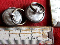 Zeppelin Uniform 2 Knöpfe aus Metall mit HK RS gemarkt ca 20 mm aus einem alten Händlerbestand