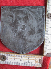 Marine Standort Segel-Wettfahrten Ehrenpreis mit HK Reichskriegsfahne in Wappenform, ca.60x55 mm