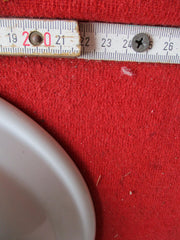 KPM Suppenteller zum Kantinengeschirr, Unterglasurmarke "Modell des Amtes Schönheit der Arbeit" sowie Hakenkreuz im Zahnkranz, Durchmesser 24,5cm.