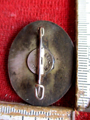 DDAC emailliertes Abzeichen mit HK an Nadel gemarkt Deschler, München