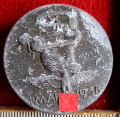 Abzeichen 1. Mai 1938 an Nadel gemarkt mit HK