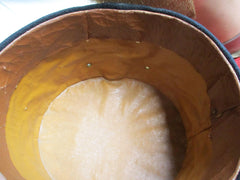 Bergmann Bergbau Hut mit Hakenkreuz Größe ca 57 Material: Filz, Leder, Emblem aus vergo. Messingblech,