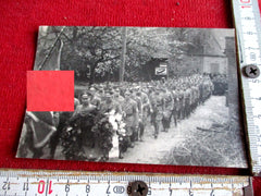 Foto-Konvolut Eystrup bei Hoya – Beerdigung Polizei-Vorsteher Carl Freese mit HK-Fahnen (Art. 30.082)