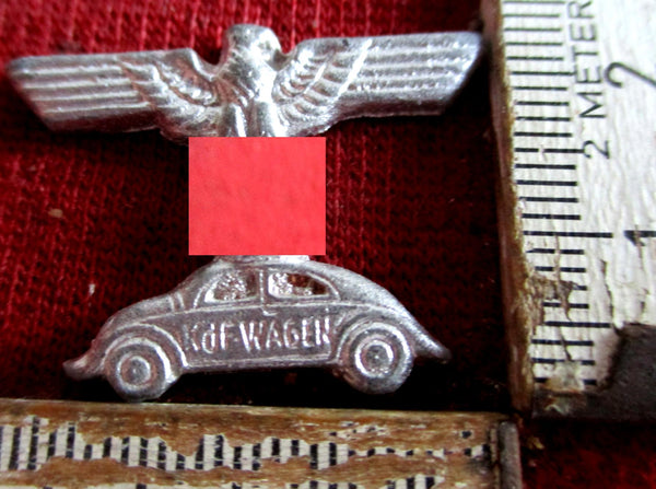 KdF Wagen VW Käfer Abzeichen mit HK Wolfsburg
