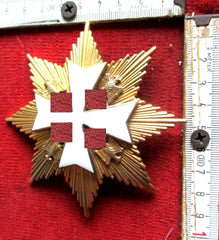 deutscher Adler Orden Garde Stern Großkreuz NSDAP mit Schwertern Bruststern an breiter Nadel gemarkt Orden Uniform