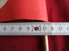 Papierfähnchen zum Winken Führer fahne beim Besuch Papier am Holzstab