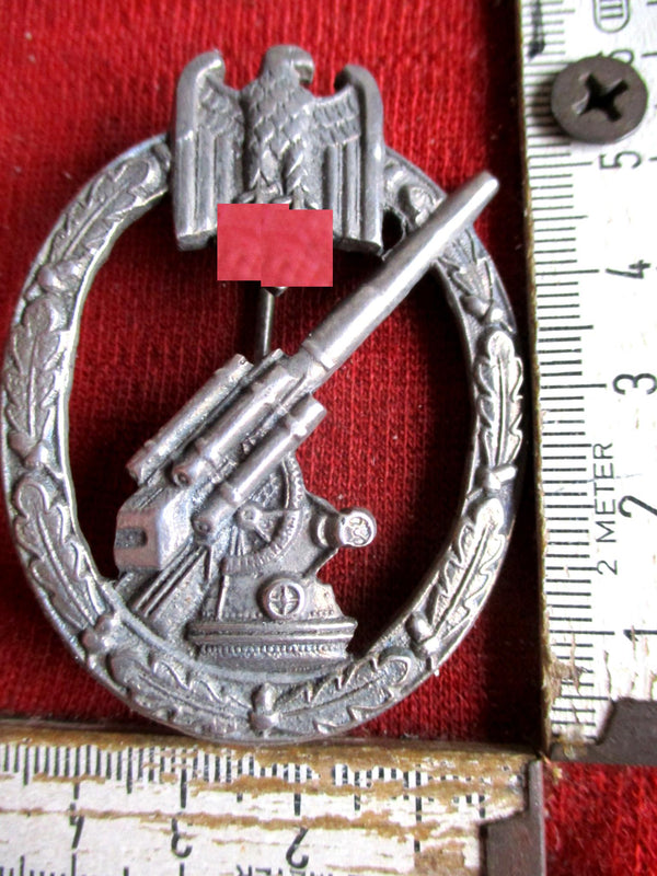 Wehrmacht Orden Heeres-Flakabzeichen mit HK an Nadel