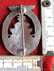 Orden Marine Flottenkriegsabzeichen der Kriegsmarine an Nadel mit HK