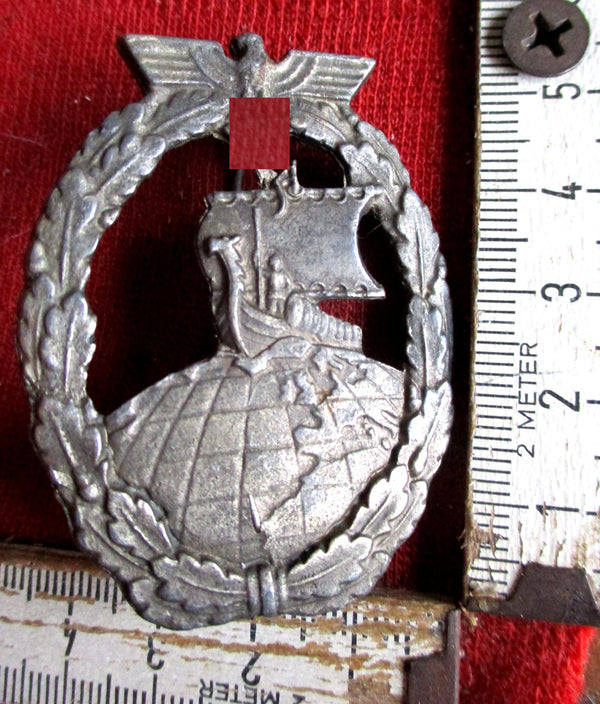 Orden Marine Hilfskreuzer-Kriegsabzeichen der Kriegsmarine mit HK an Nadel