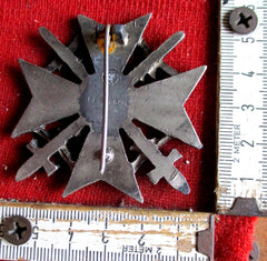 Spanienkreuz Legion Condor mit Schwertern gemarkt RZM mit HK an Nadel