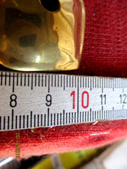 Offizier Preussen in Gold Ersatzteil Pickelhaube Helm Spitze + Kreuzsockel Messing Repro Goldfarbenes Offiziers-Kreuzblatt mit abnehmbarer Spitze aus einem alten Händlerbestand