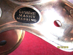 Offizier Preussen in Gold Ersatzteil Pickelhaube Helm Spitze + Kreuzsockel Messing Repro Goldfarbenes Offiziers-Kreuzblatt mit abnehmbarer Spitze aus einem alten Händlerbestand