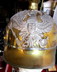 Pickelhaube Preussen Kürassierhelm aus Messing Helm Replik Größe ca 57 aus einem alten Händlerbestand