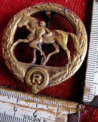 Pferde Sport 1930 Pferdepfleger Abzeichen Orden in Bronze Kavallerie