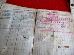 Militärpaß Soldbuch Ausweis Wehrmacht mit vielen Eintragungen und Stempelungen  aus einem alten Händlerbestand
