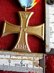 Orden Mecklenburg Friedrich Franz Kreuz II Klasse 1914 am Band