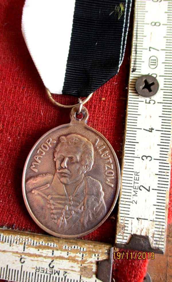 Preussen Lützow Orden Erinnerung Bewährungsabzeichen des Freikorps Lützow 1913 am Band Rheinisches Infanterie-Rgt. V, Hanau 100-Jahrfeier 1813-1913