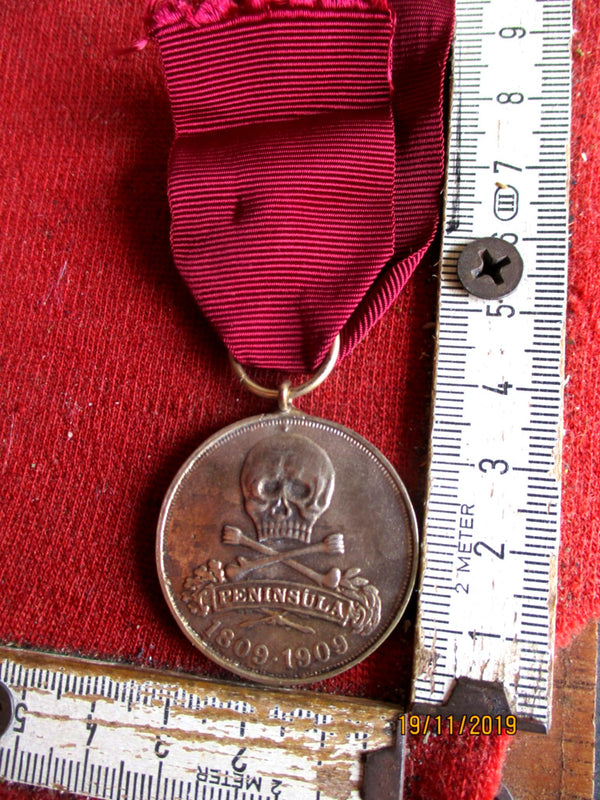 Peninsula-Medaille 1909 Braunschweig Orden am Band