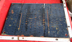 SS emailliertes Blechschild Zeitung das schwarze Korps offen rauh zackig Maße ca 300 x 200 mm