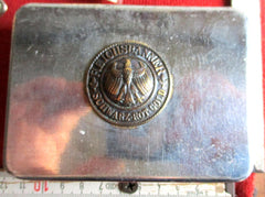 Freikorps Reichbanner Schwarz Rot Gold Tabakdose Graben-Arbeit Reservisten Maße ca 11x8x3 cm aus einem alten Händlerbestand