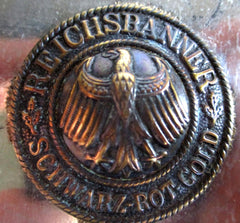 Freikorps Reichbanner Schwarz Rot Gold Tabakdose Graben-Arbeit Reservisten Maße ca 11x8x3 cm aus einem alten Händlerbestand