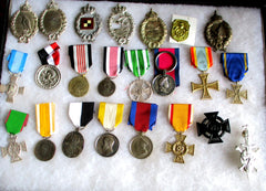 31x21 cm Präsentation Orden MILITARIA Schaukasten Vitrine mit Glasdeckel Aufbewahrung Leuchtturm ?  aus einem alten Händlerbestand