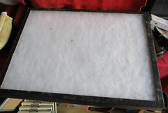 Orden MILITARIA Schaukasten Vitrine mit Glasdeckel Maße 41x31 cm Präsentation Aufbewahrung Leuchtturm ?  aus einem alten Händlerbestand