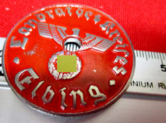 Elbing Westpreussen Ermland mit HK 3.Reich Steuermarke KFZ Kennzeichen Plakette Durchmesser ca 35mm PREUSSEN