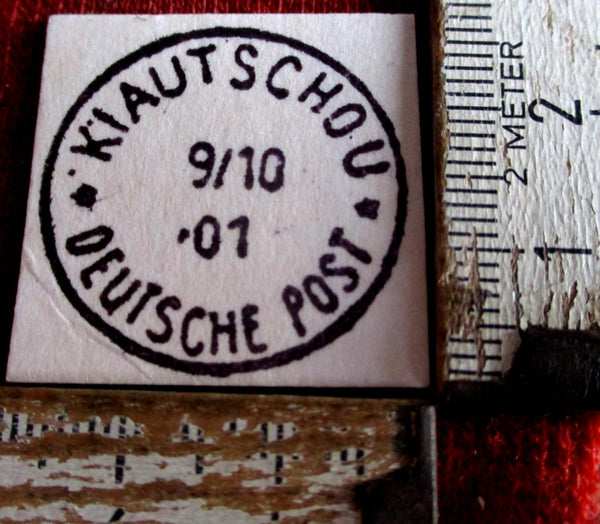 Deutsche Kolonien Post Stempel China Kiautschou 1901 Sammler Briefmarke