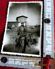 Foto Russland Front Wehrmacht Soldat Motorrad Beiwagen Zündapp
