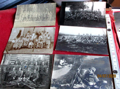 1.WK Weltkrieg deutsche Front Soldaten 5x Foto AK Feldpost Schützengraben