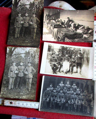 1.WK Weltkrieg deutsche Front Soldaten 5x Foto AK Feldpost Schützengraben
