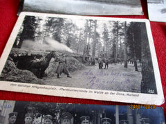 1.WK Weltkrieg deutsche Front Soldaten 6x Foto AK Feldpost Schützengraben