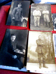 1.WK Weltkrieg deutsche Front Soldaten 5x Foto AK Feldpost Schützengraben Front