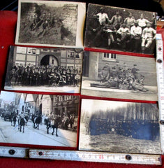 1.WK Weltkrieg deutsche Front Soldaten 6x Foto AK Feldpost Schützengraben