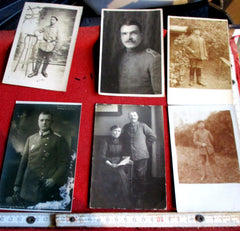 1.WK Weltkrieg deutsche Front Soldaten 6x Foto AK Feldpost Schützengraben