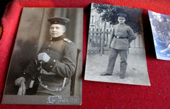 1.WK Weltkrieg deutsche Front Soldaten 4x Foto AK Feldpost Schützengraben