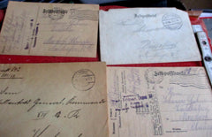 Feldpost 1.WK Weltkrieg Soldaten Post 6 Stück Front