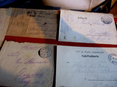 Feldpost 1.WK Weltkrieg Soldaten Post 8 Stück Front