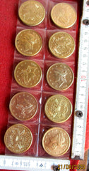 Autobahn gold 10x 1882 CORONET HEAD Twenty Dollars 20 Dollar 24,5 gr $ USA &nbsp;Liberty Head Durchmesser ca 35 mm