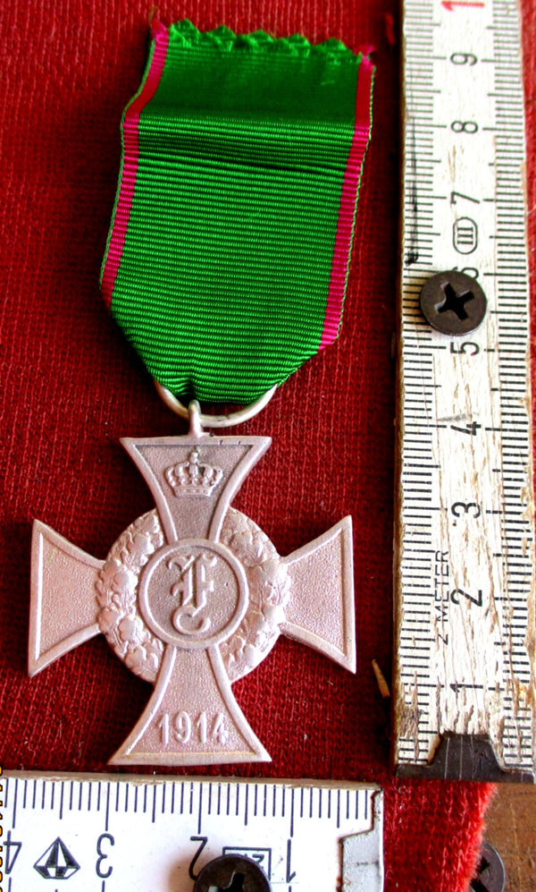 Anhalt Friedrich Kreuz 1.WK Orden Abzeichen am Band deutsches Reich Staaten
