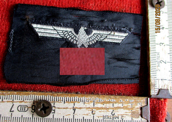 SS Uniform Adler aus Stoff gestickt mit HK