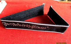 SS Ärmelband Wehrmacht Heer Großdeutschland für Mannschaften und Unteroffiziere (Sütterlin Schrift) Sütterlin gestickt Maße ca &nbsp;45 x 3,5 cm