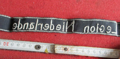 SS Ärmelband 23. SS-Freiwilligen-Panzergrenadier-Division „Nederland“ (niederländische Nr. 1) eine sehr gute Sammleranfertigung. Zustand 2
