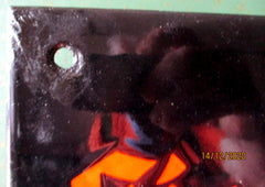 Dreifarbig emailliertes Blechschild "Hier spricht die NSDAP" Volksgenossen braucht Ihr Rat und Hilfe so wendet Euch an die NSDAP" weitere Felder zum Eintragen von Öffnungszeiten