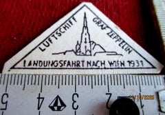 Landungsfahrt Wien 1931 Zeppelin Post Stempel Luftschiff Sammler Briefmarke