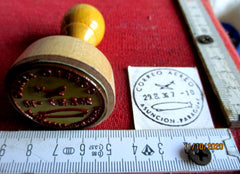 Asuncion Paraguay 1936 Zeppelin Post Stempel Luftschiff Sammler Briefmarke