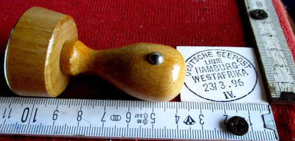 Deutsche Seepost Hamburg-Westafrika 1896 Post Stempel Sammler Briefmarke