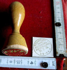 Frankfurt 1904 Automobil Ausstellung Post Stempel Sammler Briefmarke Oldtimer